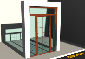 Esquadria 3D - VTLJ[R] 1FB + 1BAND + 2BANDLAT