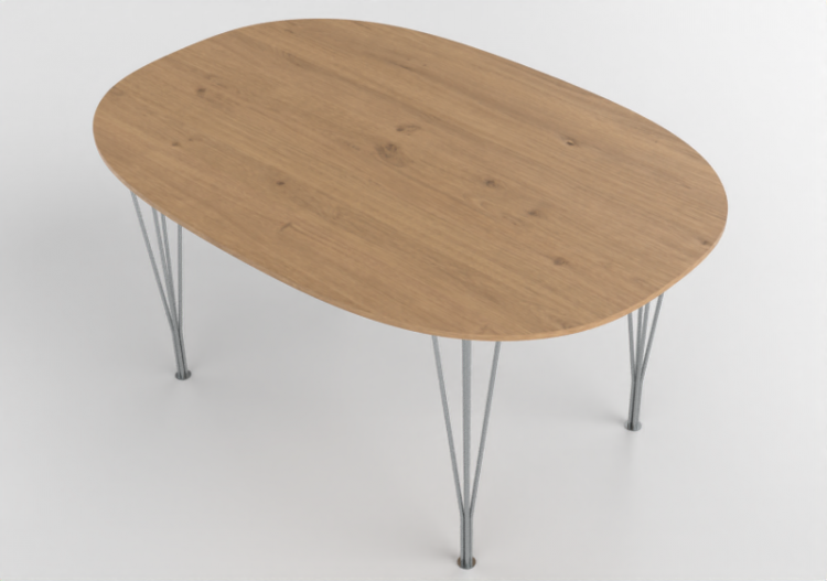 3D Tables - Rectangular Table - Fritz Hansen - Series -...