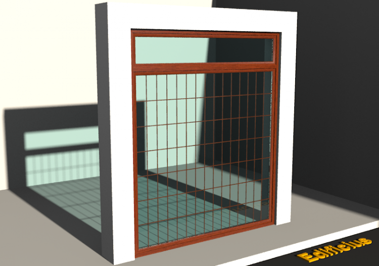 3D Tür/Fenster - SCHF[R] 1F + 1OBL - ACCA software