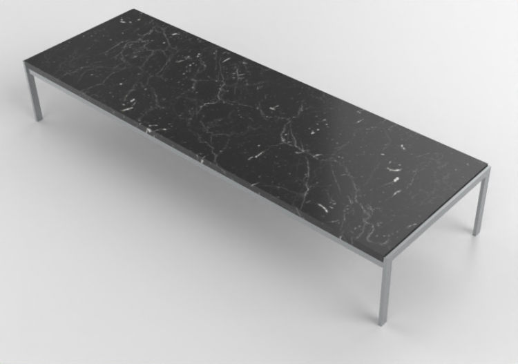 3D Tables - Rectangular Table - Fritz Hansen - PK63 - ACCA...