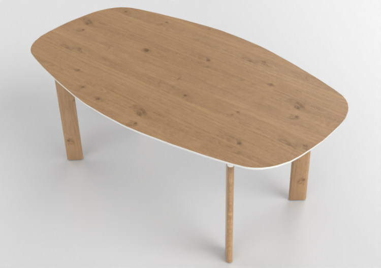 3D Tables - Rectangular Table - Fritz Hansen - Analog -...