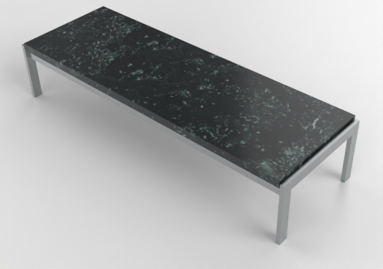 3D Tables - Rectangular Table - Fritz Hansen - PK62 - ACCA...
