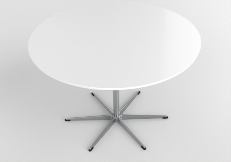 3D Tisch - Tisch rund - Fritz Hansen - Series -A825 - ACCA...