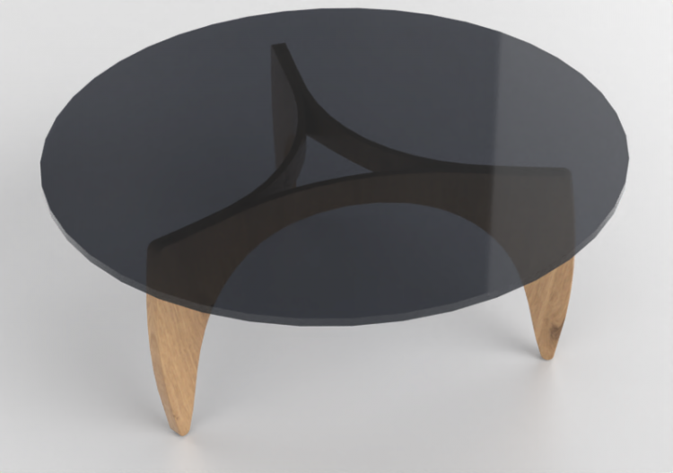 3D Tables - Round Table - Fritz Hansen - PK60 - ACCA...