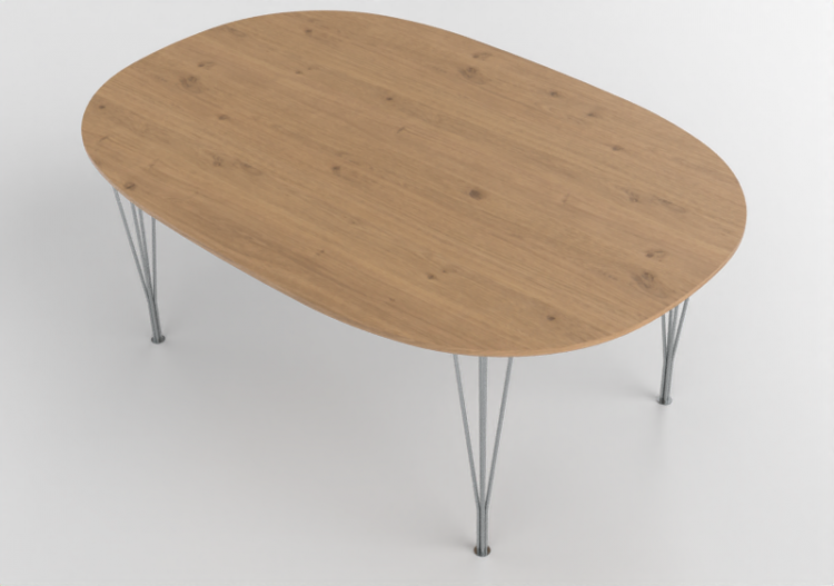 3D Tables - Rectangular Table - Fritz Hansen - Series -...