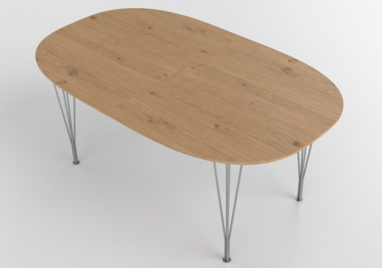 3D Tables - Rectangular Table - Fritz Hansen - Series -...