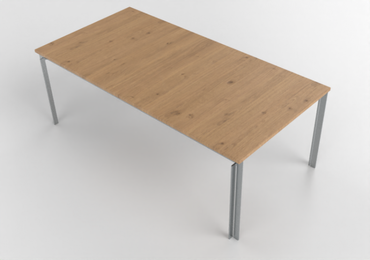 3D Tables - Rectangular Table - Fritz Hansen - PK51 - ACCA...