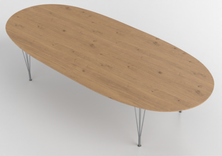 3D Tables - Rectangular Table - Fritz Hansen - Series -...
