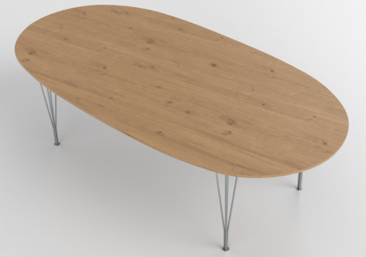 3D Tables - Rectangular Table - Fritz Hansen - Series -...