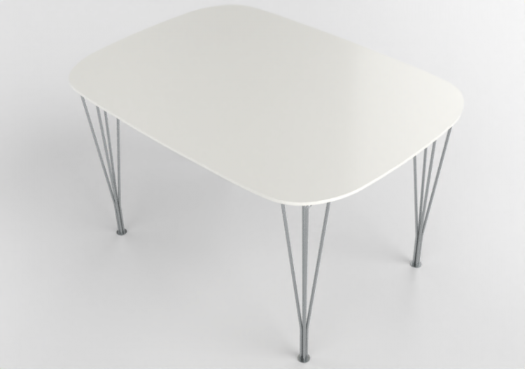 3D Tables - Rectangular Table - Fritz Hansen - FH125 - ACCA...