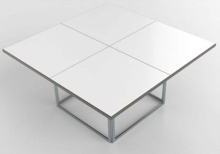 3D Tables - Square table - Fritz Hansen - PK40 - ACCA...