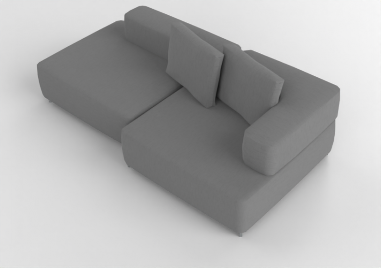 Divans 3D - Canapé en tissu - Fritz Hansen - Alphabet -...