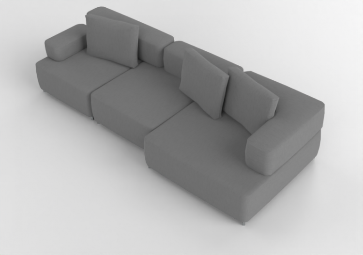 Divani 3D - Divano in tessuto - Fritz Hansen - Alphabet -...