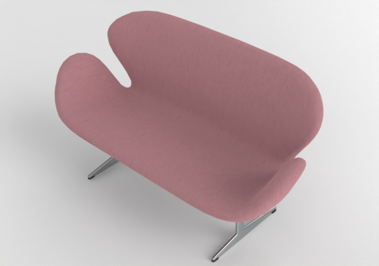 3D Sofa - Fabric Sofa - Fritz Hansen - Swan - 3321 - ACCA...