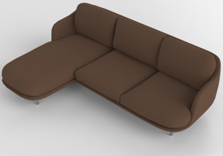 3D Sofa - Sofa with island section - Fritz Hansen - Lune -...