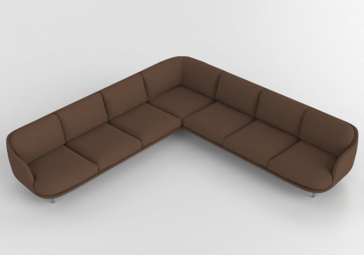 Divans 3D - Canapé avec péninsule - Fritz Hansen - Lune -...