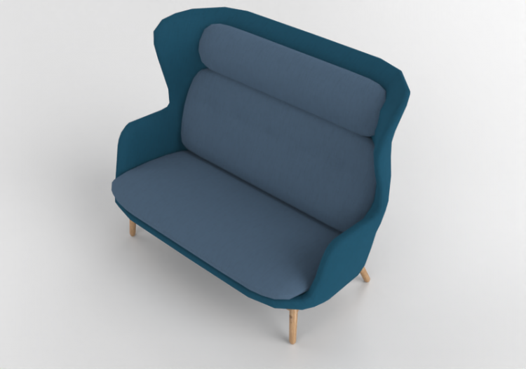 Poltronas y Sofás 3D - Sofá de tela - Fritz Hansen - Ro -...