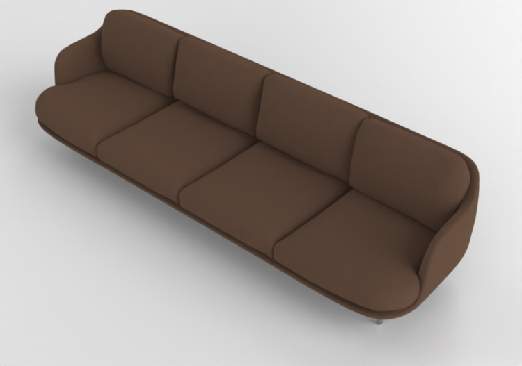 Divans 3D - Canapé quatre places - Fritz Hansen - Lune -...