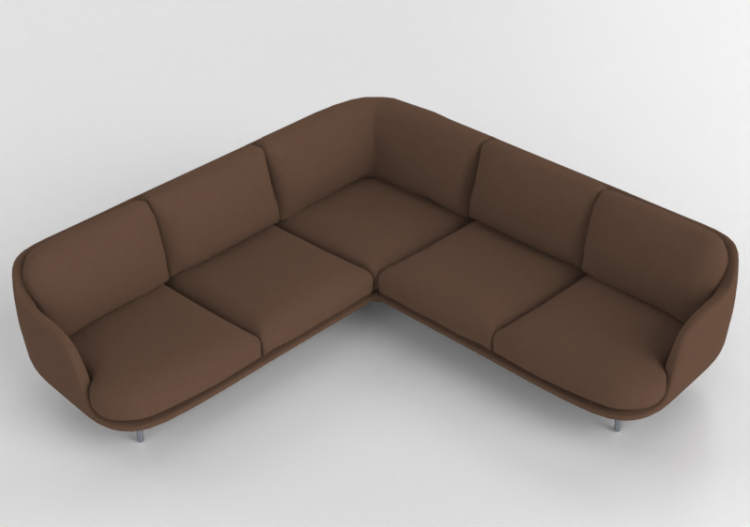 3D Sofa - Sofa with island section - Fritz Hansen - Lune -...