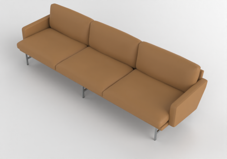 3D Sessel und Sofas - Ledersofa - Fritz Hansen - Lissoni -...