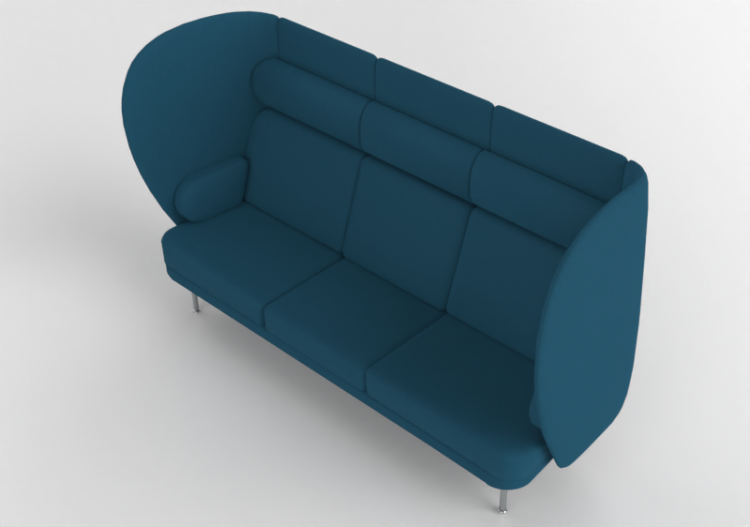 3D Sofa - Fabric Sofa - Fritz Hansen - Plenum - JH1003 -...