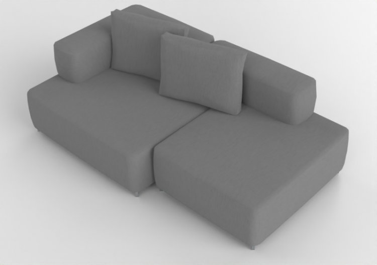Divani 3D - Divano in tessuto - Fritz Hansen - Alphabet -...