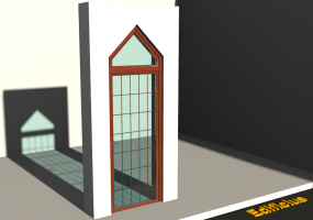 3D Tür/Fenster - SCHF[DT] 1DF + 1OBL