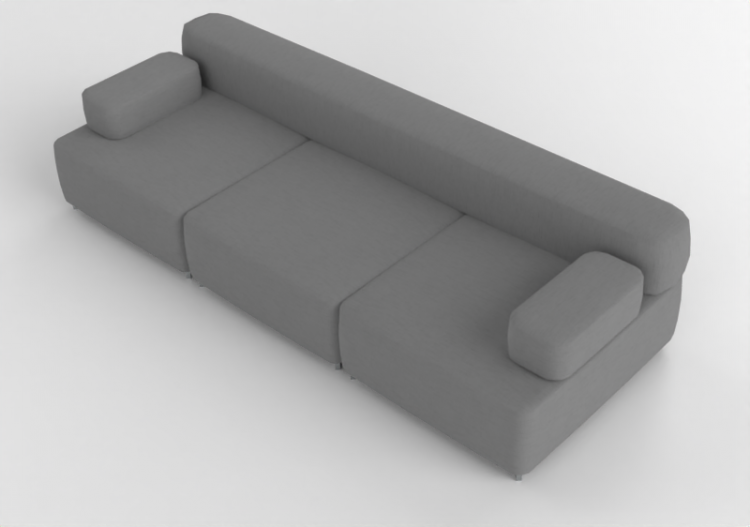 Poltronas y Sofás 3D - Sofá de tela - Fritz Hansen -...