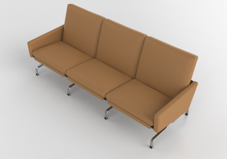 Poltronas y Sofás 3D - Sofá de tres plazas - Fritz Hansen -...