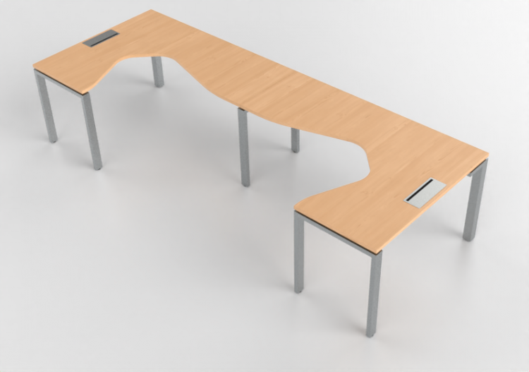 3D Schreibtische - Schreibtisch aus Holz - Modernform -...
