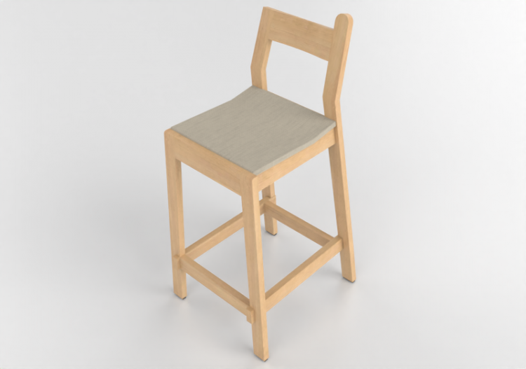 3D Stühle - Hocker aus Holz - Nordic Care - Rialto 438 L -...