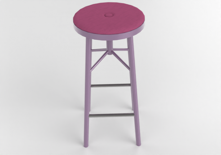 3D Chairs - Stool in lacquered wood - Nordic Care - Sputnik...
