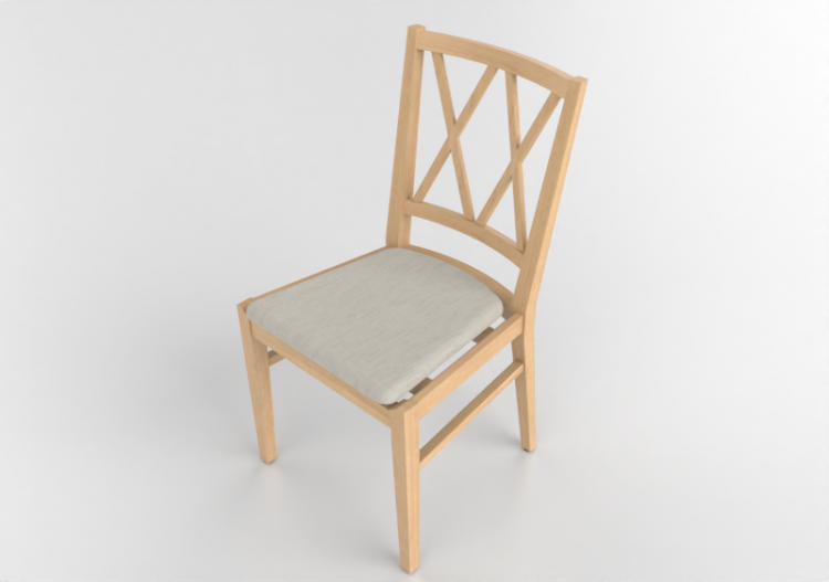 Cadeira 3D - Cadeira de madeira - Nordic Care - Elin 048 -...