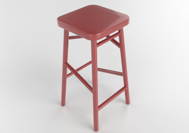 3D Chairs - Stool in lacquered wood - Nordic Care -...