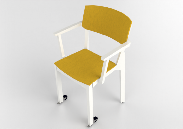 3D Stühle - Stuhl aus lackiertem Holz - Nordic Care - Knut...