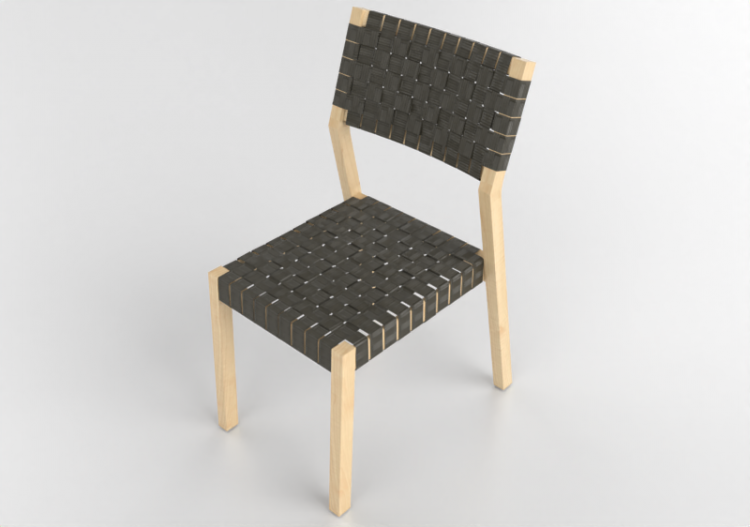 Cadeira 3D - Cadeira de madeira - Nordic Care - Alvastra...