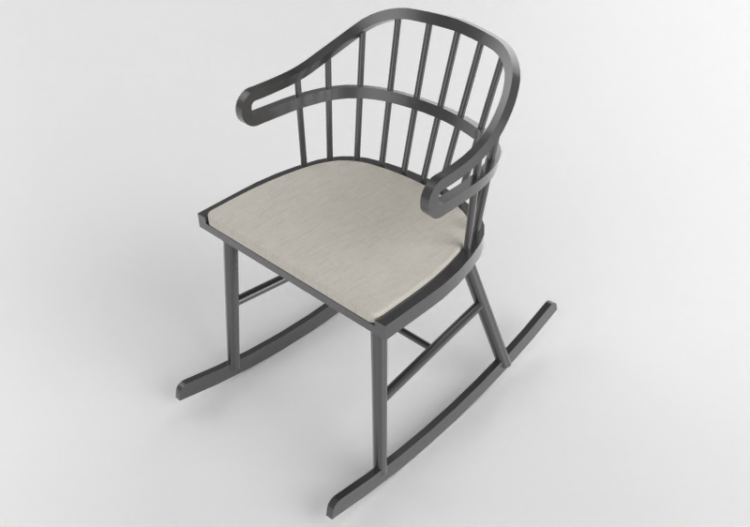 Sedie 3D - Sedia in legno laccato - Nordic Care - Curt 089...