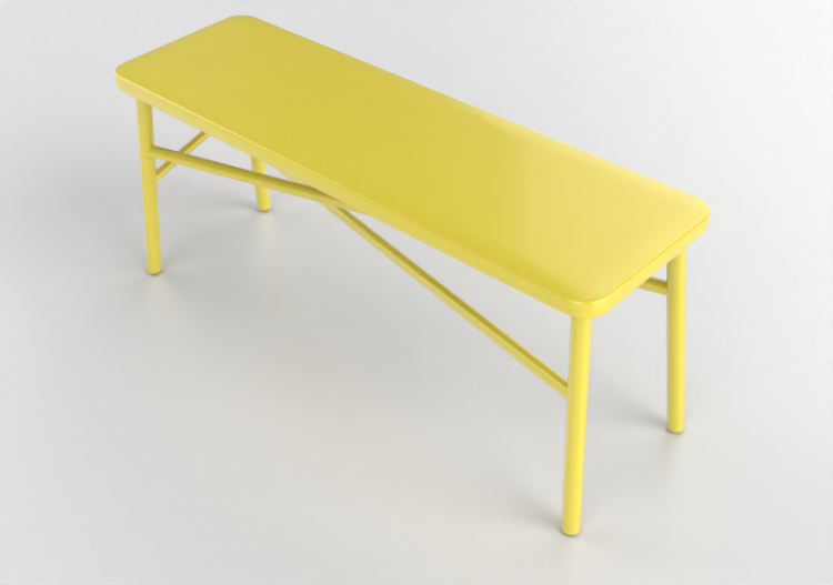 3D Chairs - Lacquered wooden bench - Nordic Care -...
