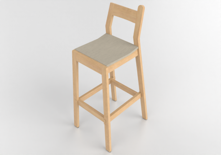 3D Chairs - Wooden stool - Nordic Care - Rialto 438 H -...