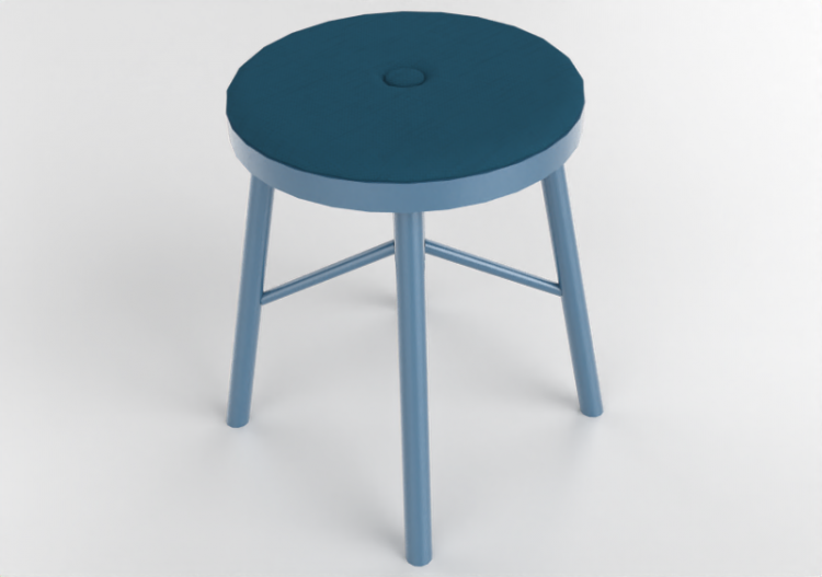 Chaises 3D - Tabouret en bois laqué - Nordic Care - Sputnik...