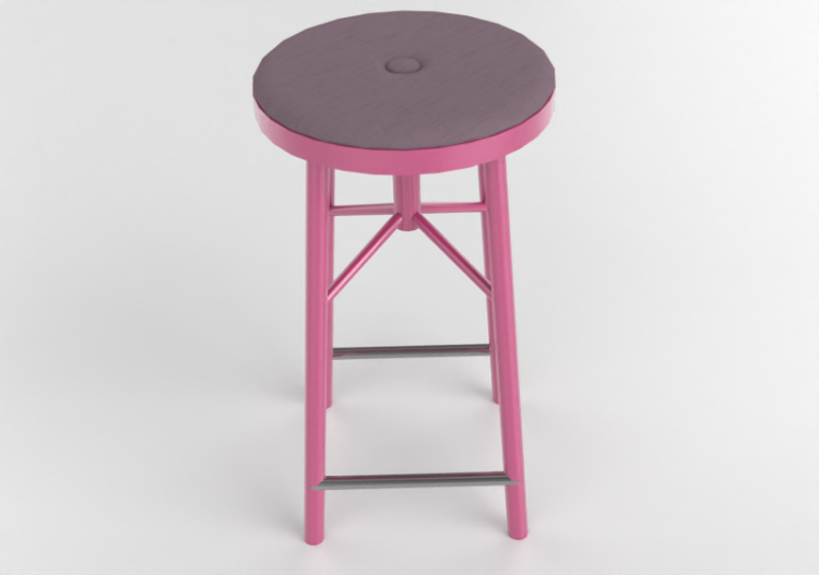 3D Chairs - Stool in lacquered wood - Nordic Care - Sputnik...