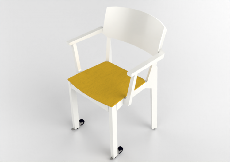 3D Stühle - Stuhl aus lackiertem Holz - Nordic Care - Knut...