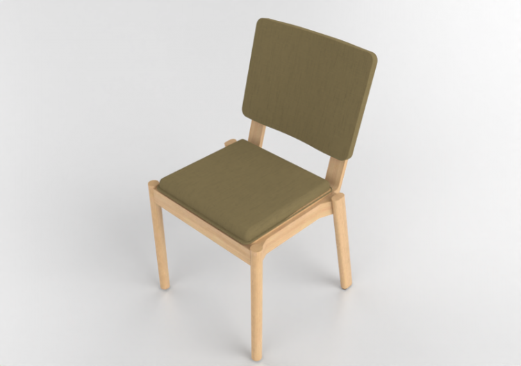 Cadeira 3D - Cadeira de madeira - Nordic Care - Jackie 131...