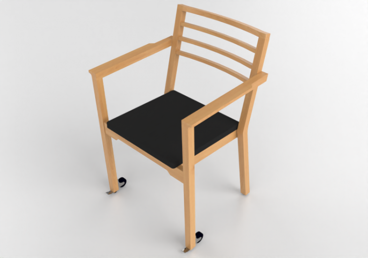 Cadeira 3D - Cadeira de madeira - Nordic Care - Woodstock...