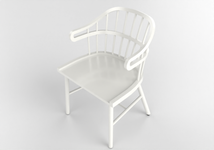 3D Chairs - Lacquered wooden chair - Nordic Care - Curt 090...