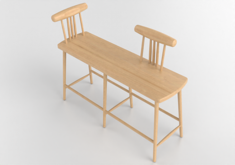 Divans 3D - Banc en bois - Nordic Care - Linnea 331 - ACCA...
