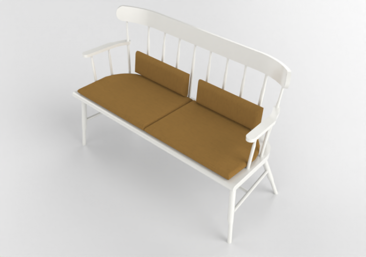 3D Sofa - Lacquered wooden bench - Nordic Care - Kurbits...