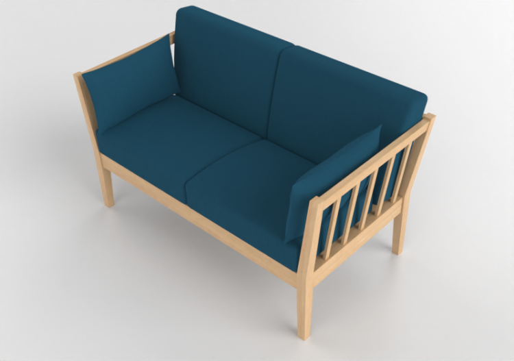 Poltronas y Sofás 3D - Sofá de tela - Nordic Care - Ellinor...