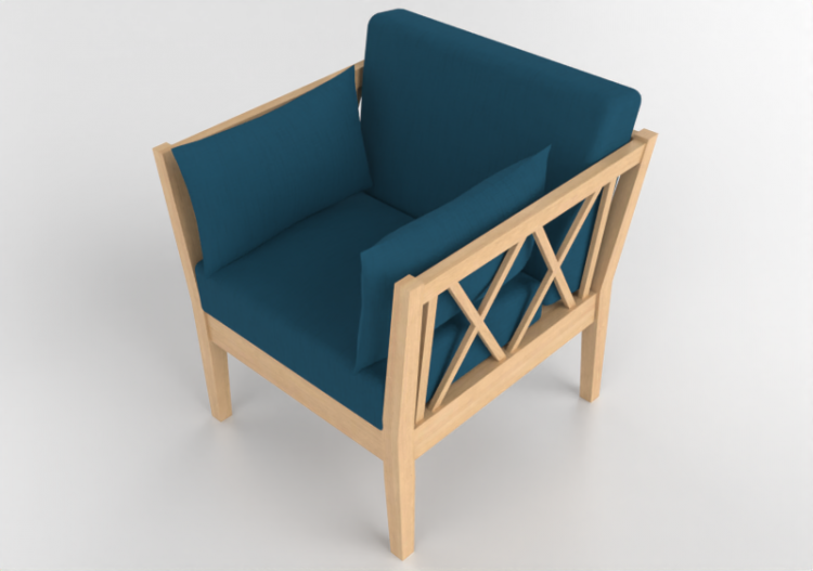 3D Sofa - Fabric armchair - Nordic Care - Elin 357 - ACCA...