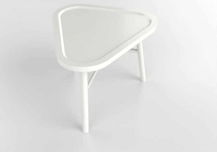 Tables 3D - Petite table en bois laqué - Nordic Care -...